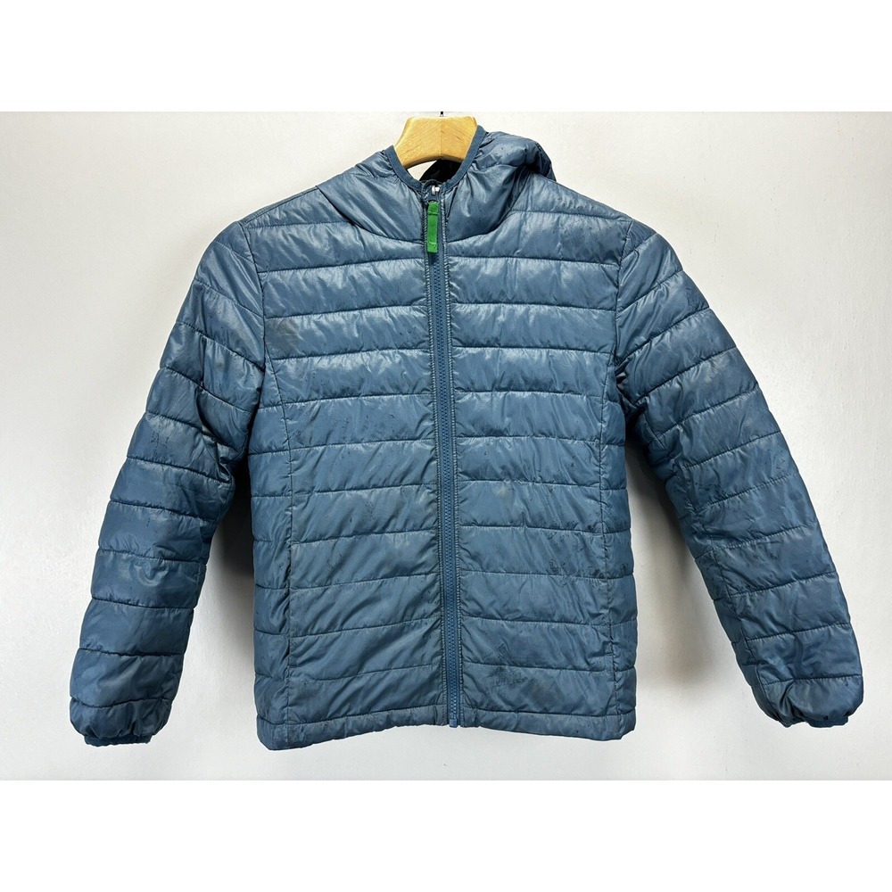 Kids Primary Brand Puffer Jacket 10 Blue Hood READ Play Condition Lightweight